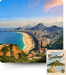 Brazil coastline