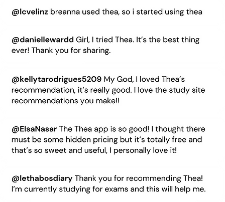 Thea Study reviews