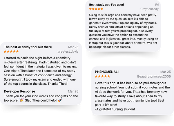 Thea Study iOS app reviews